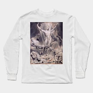 William Blake - Satan arousing the rebel angels, 1808 Long Sleeve T-Shirt